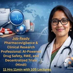 Job-Ready Pharmacovigilance & Clinical Research Professional: AI-Powered Drug Safety, RWE, and Decentralized Trials (Hindi)